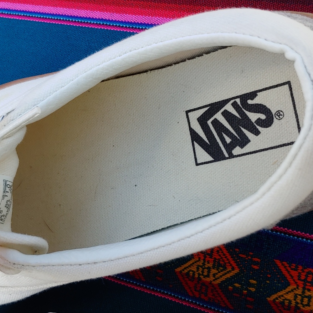 Vans Classic Low Skateboard Shoes Cream Gray Canvas Unisex Men's 9.5 Women's 10 - Picture 12 of 17